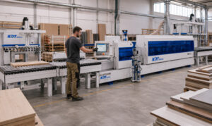 Línea flexible CNC Nesting con carga y descarga automática para fabricación de muebles