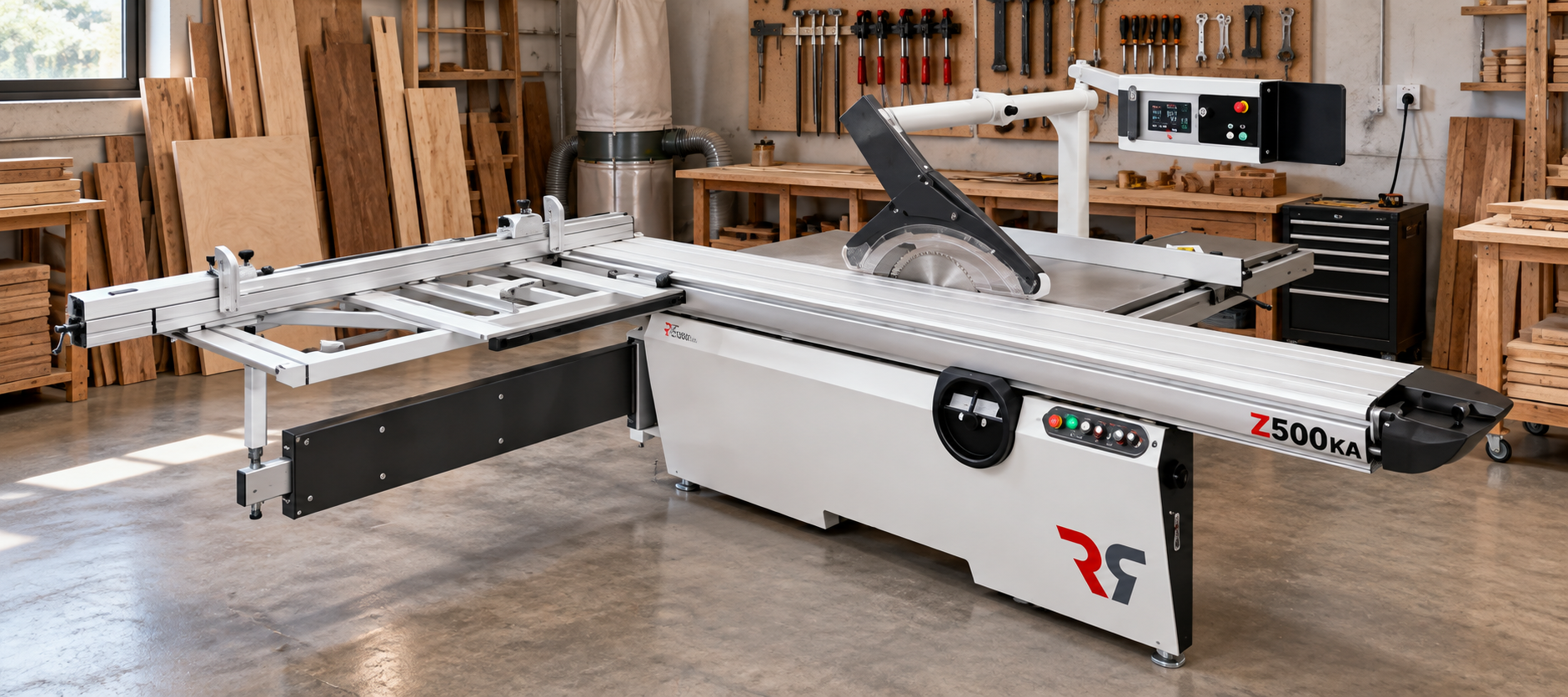 Sierra de mesa Z500KA en taller de carpintería